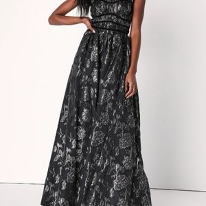 Lulus Black & Silver Dess